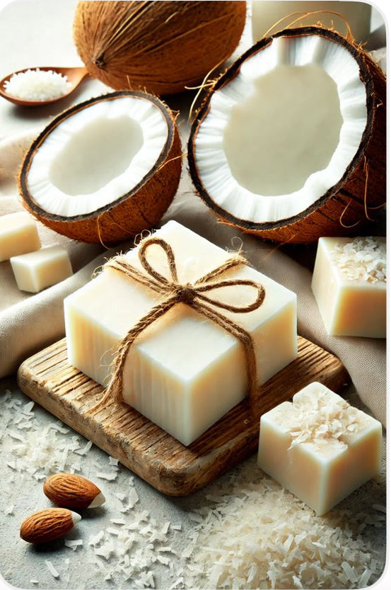 🥥 Creamy Coconut & Oats Soap Bar – Natural Moisture Therapy