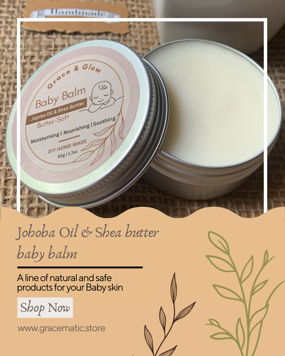 ๐ถ Baby Balm โ Jojoba Oil & Shea Butter