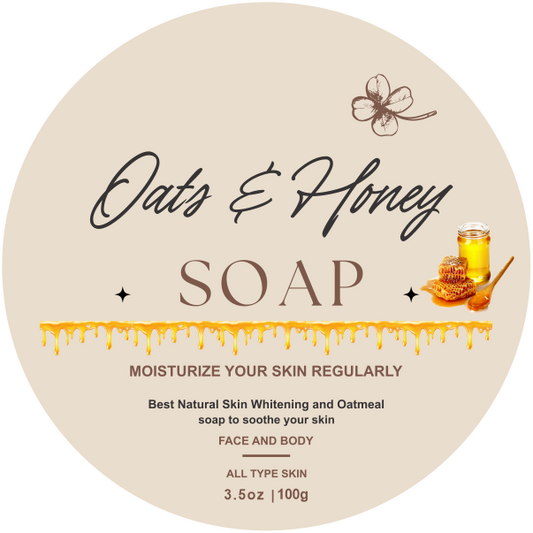 πΎπ― Oats & Honey Soap Bar β Deep Moisture & Comfort 100g