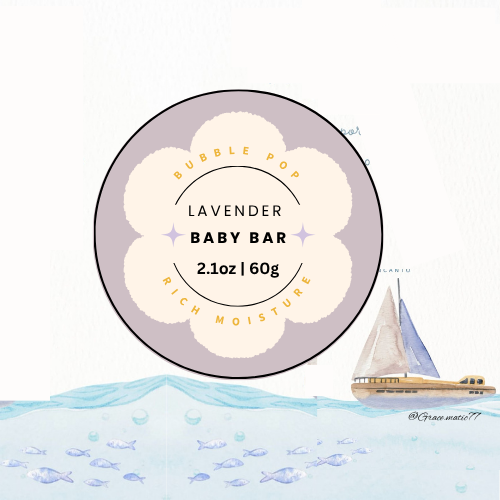 🌿 Baby Soap Bar – Lavender Calm