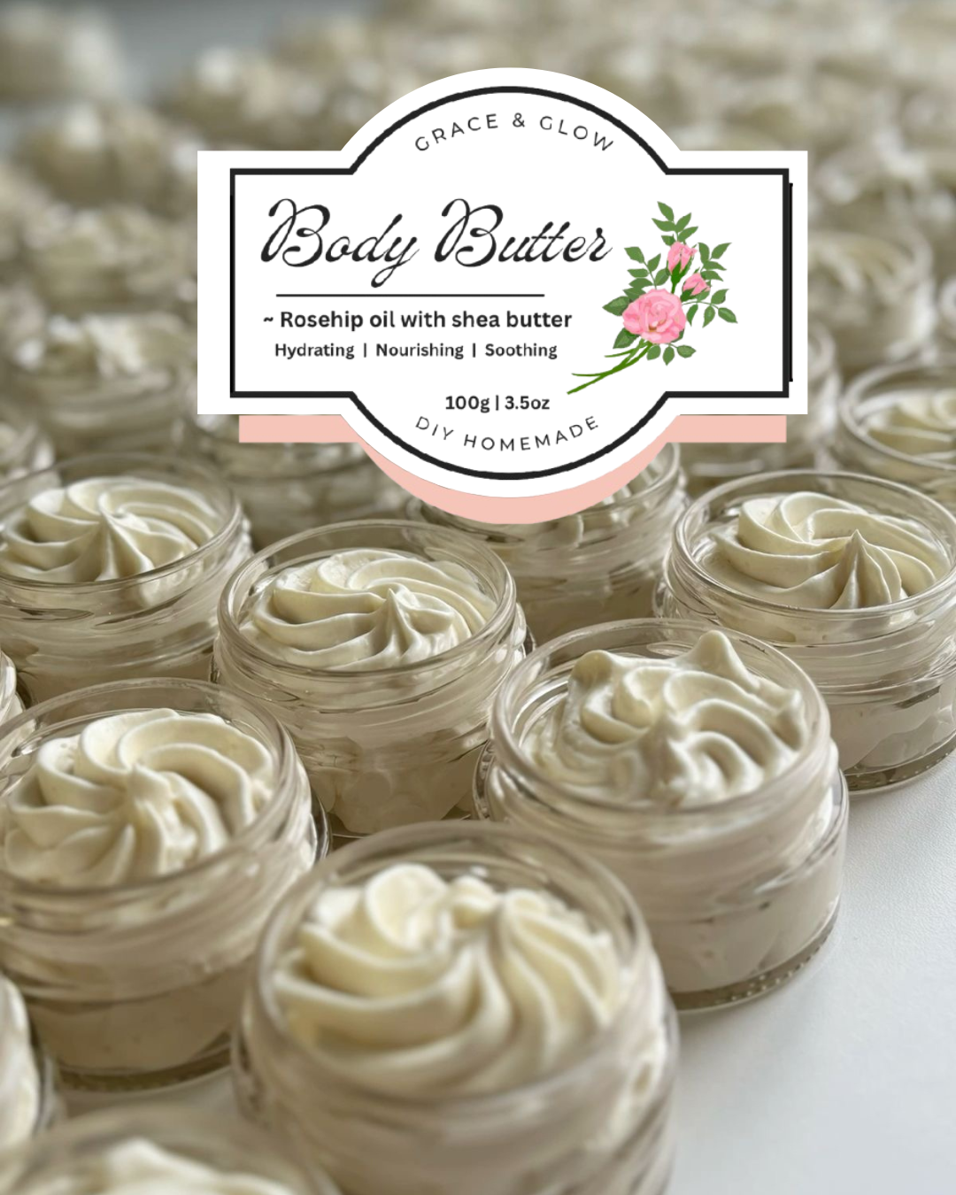 πΈ Body Butter β Rosehip Oil & Shea Butter