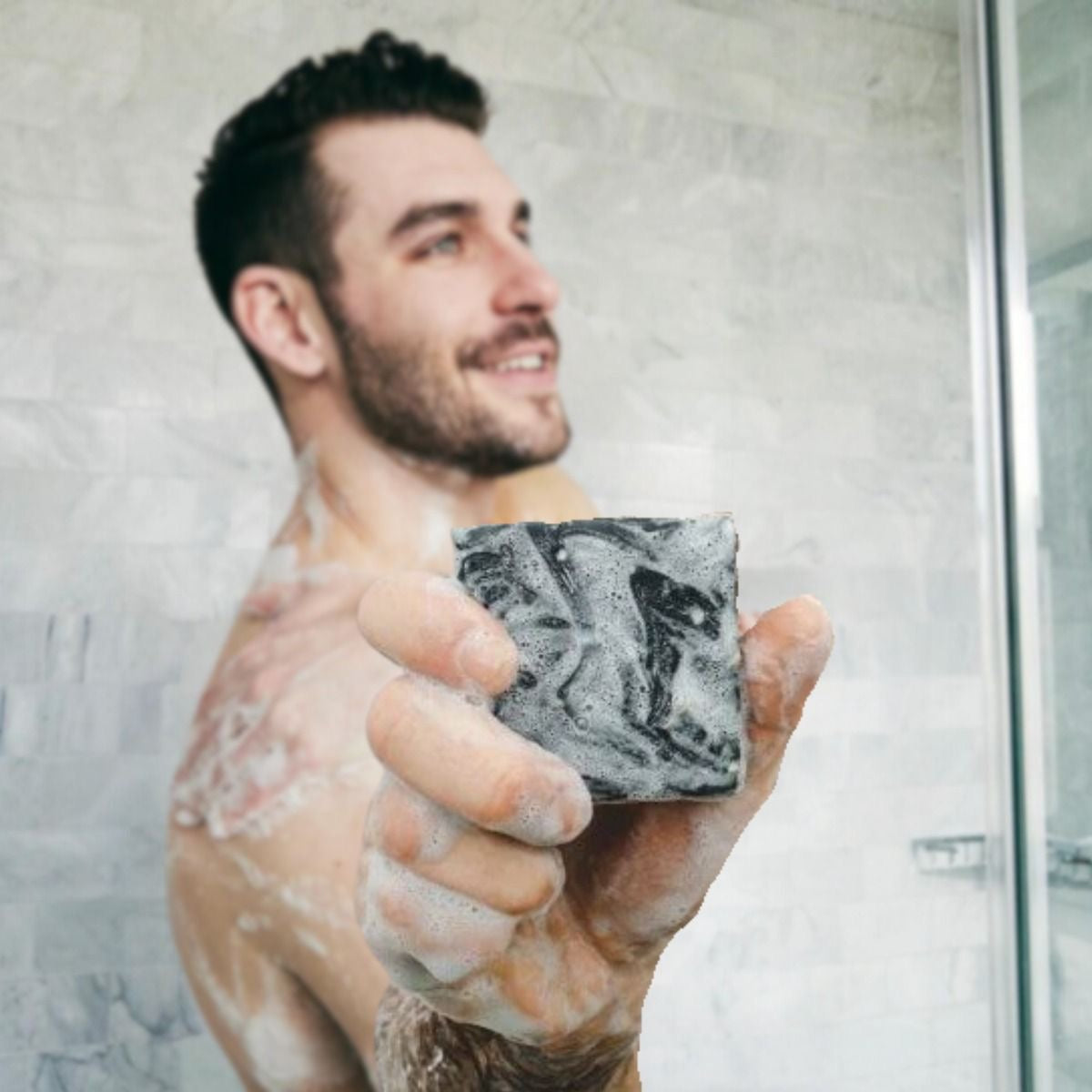 🖤 Charcoal Infused Whitening Cleanser Soap Bar – Deep Detox & Purification