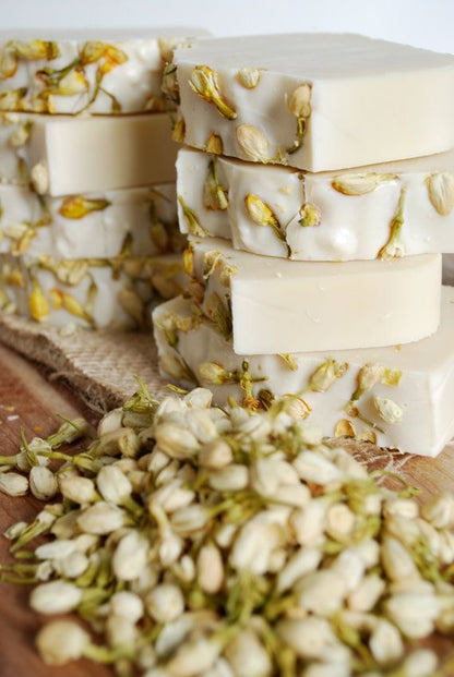 🌸 Jasmine Soap Bar
 (Cold Process)