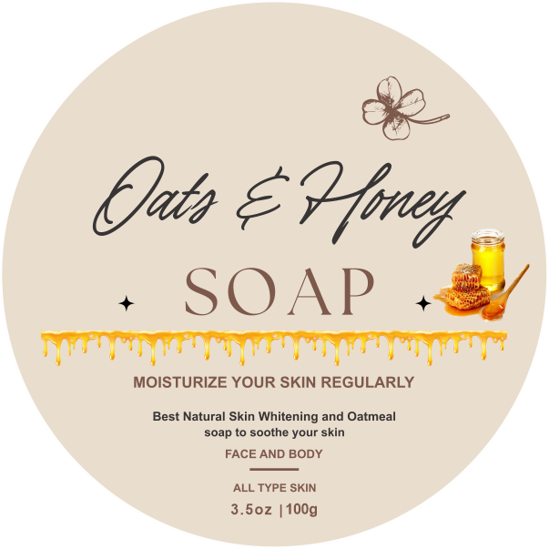 🌾🍯 Oats & Honey Soap Bar – Deep Moisture & Comfort