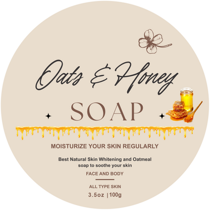 🌾🍯 Oats & Honey Soap Bar – Deep Moisture & Comfort