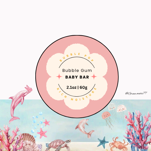 Baby Soap Bar – Bubble Gum Bliss🌸