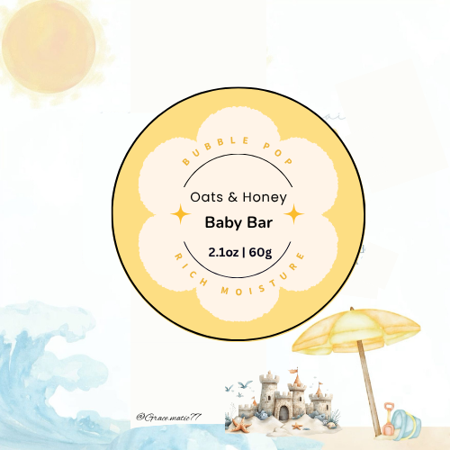 🍯 Baby Soap Bar – Oats & Honey Hug