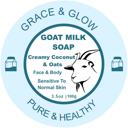 🥥 Creamy Coconut & Oats Soap Bar – Natural Moisture Therapy