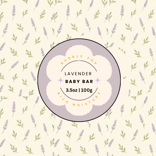 🌿 Baby Soap Bar – Lavender Calm