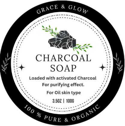 🖤 Charcoal Infused Whitening Cleanser Soap Bar – Deep Detox & Purification