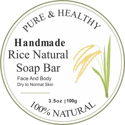 🍚 Rice Natural Soap – Whitening & Lightening Bar