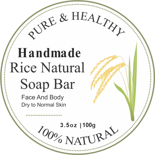 🍚 Rice Natural Soap – Whitening & Lightening Bar