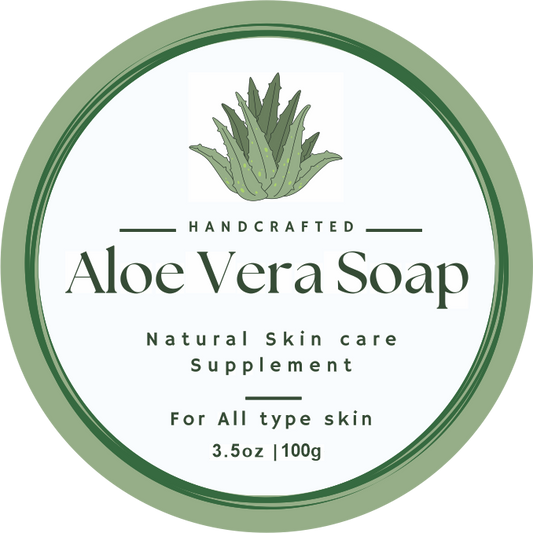 🌿 Aloe Vera Soap Bar – Natural Skincare Supplement