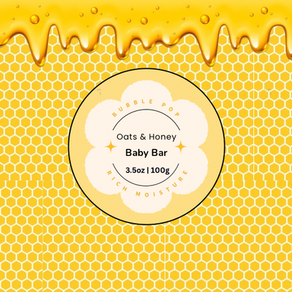 🍯 Baby Soap Bar – Oats & Honey Hug