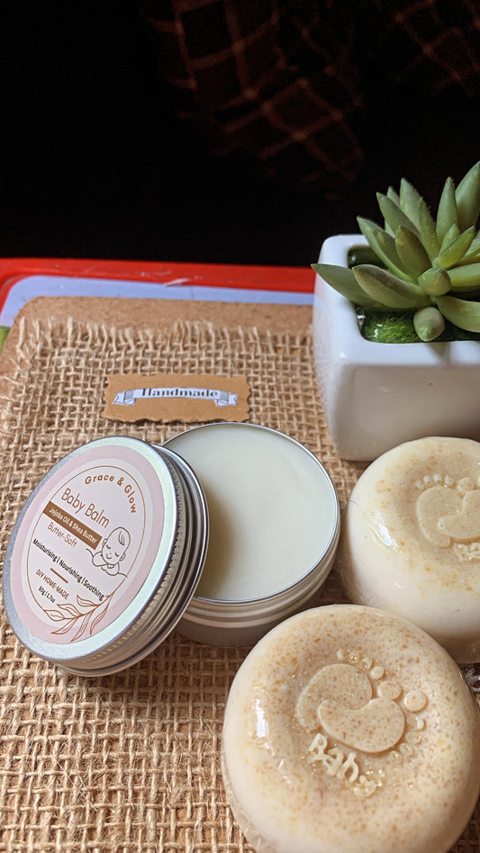 🍼 Baby Care Deal Offer ✨
Baby Soap Bar pack of 2 & Body Balm