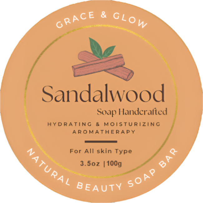 🪵 Sandalwood Aromatherapy Soap Bar – Calm in Every Lather