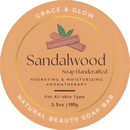🪵 Sandalwood Aromatherapy Soap Bar – Calm in Every Lather