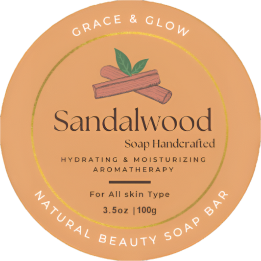 🪵 Sandalwood Aromatherapy Soap Bar – Calm in Every Lather