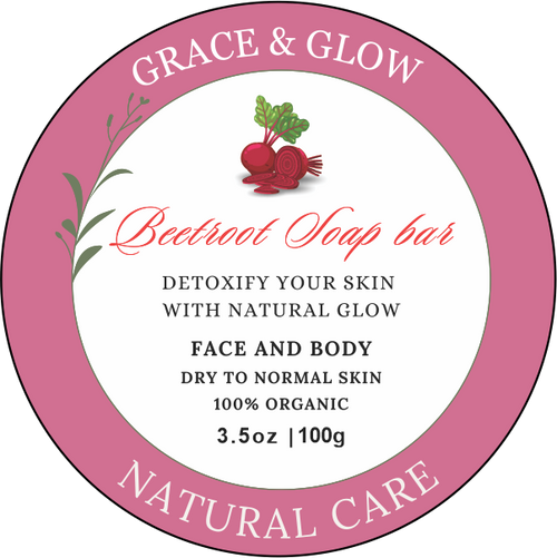 🍷 Beetroot Whitening Natural Tint Soap Bar – Glow with Nature
